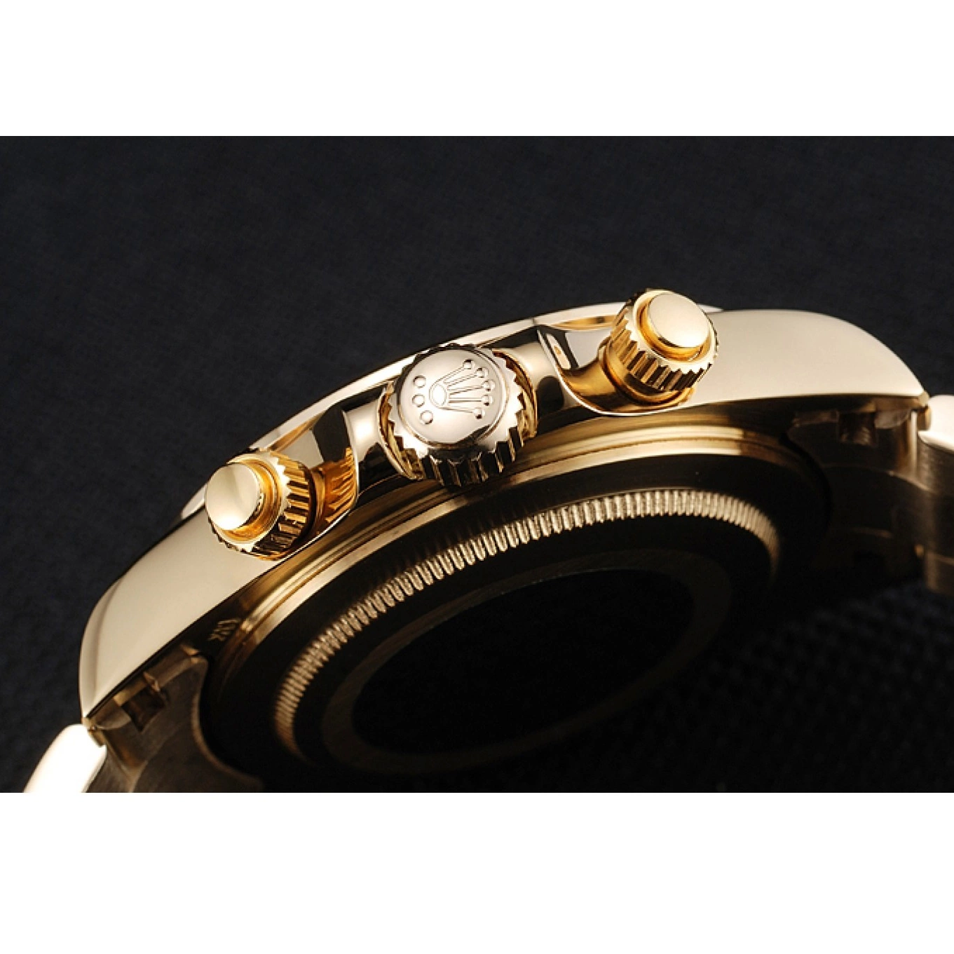 Aaa replica Cosmograph 1454244 Rolex Daytona Case Gold Green Bracelet And Dial 0725